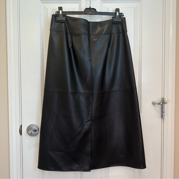 NWT NEW SEASON ‘S MAX MARA ‘RIMINI’ FAUX LEATHER SKIRT BLACK FALL/WINTER/SPRING - Picture 13 of 16